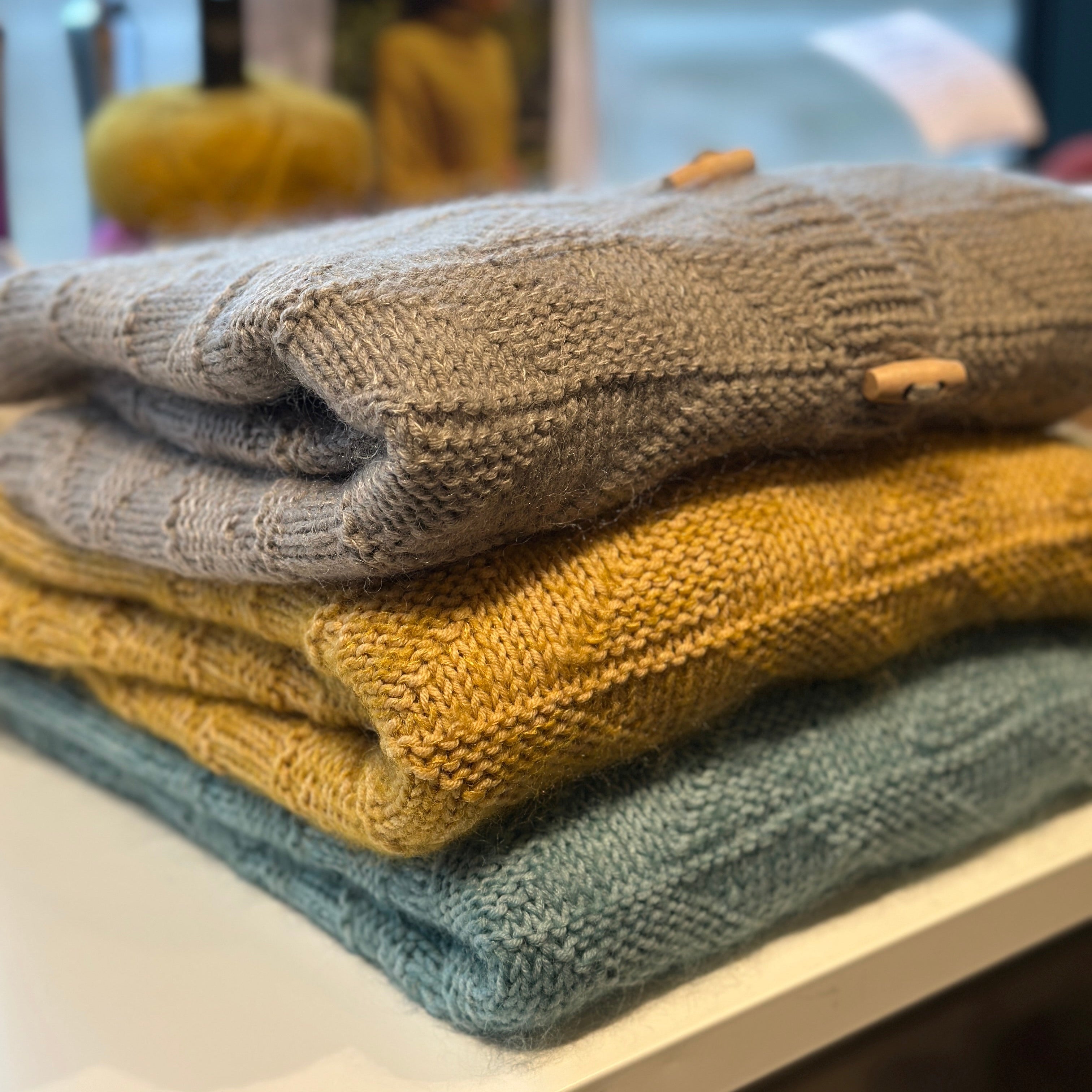Bunke af strik Trapetz Design fra Knit and relax CPH